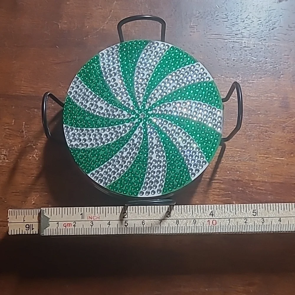 Rhinestone Christmas Coasters - Picture 14 of 14